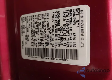 2014 Nissan Rogue Select S from USA, damaged, VIN JN8AS5MV3EW721472